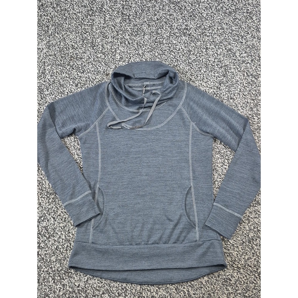 KUHL Lea‎ Cowl Neck Pullover Gray Size Medium Outdoor Activewear Pockets 4186